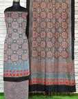 Indigo Madhagalo Unstitched Modal Silk Ajrakh Print Suit
