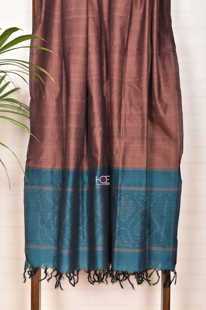 Duo Shade Teal Copper / SiCo | Ikat weaves | 3 Pcs Suit - Handcrafted Home decor and Lifestyle Products