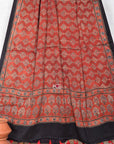 Diamond String on Red / Modal Silk | Ajrakh Dupatta - Handcrafted Home decor and Lifestyle Products