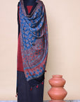 indigo-Modal-silk-ajrakh-print-dupatta