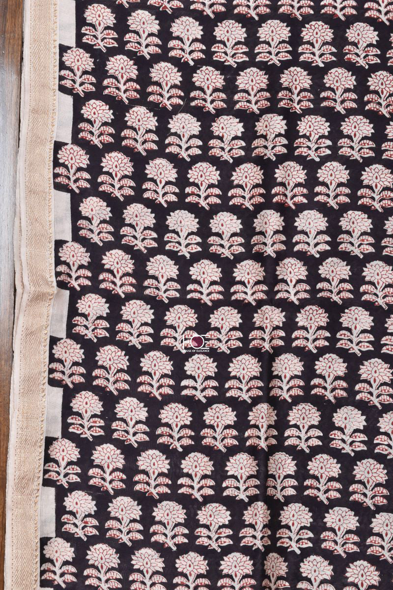 Fusion of Black Brown / SiCo | Maheshwari Bagh | 3 Pcs Suit - Handcrafted Home decor and Lifestyle Products