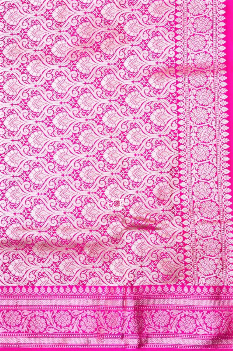 Plum Blush / Jamawar Tanchoi Silk | Banarasi Saree - Handcrafted Home decor and Lifestyle Products