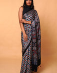 Modal Silk Ajrakh Saree