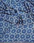 Ajrakh Modal Silk Sarees Indigo Blue Black Sari Ajrakh Hand Block Print Sari From Kutch Resist Dyeing Technique Using Vegetable Dye