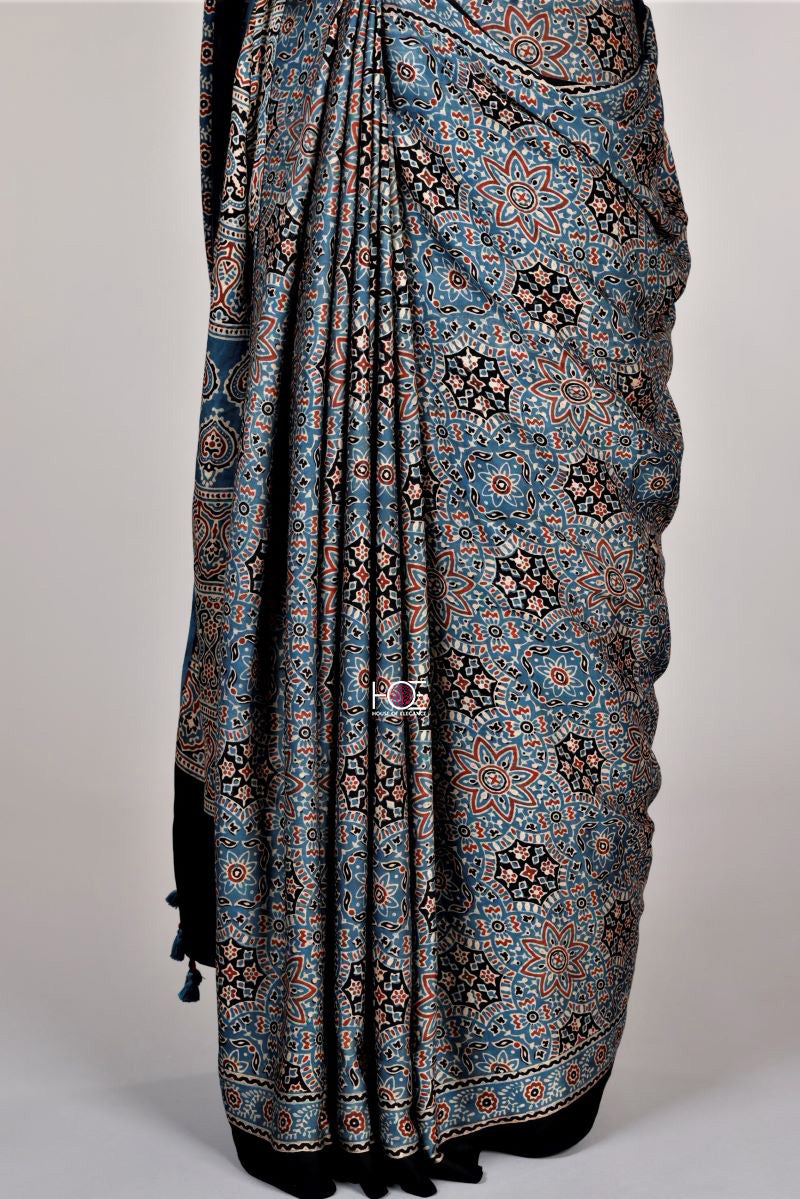 Blue-silk-Saree