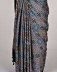 Blue-silk-Saree