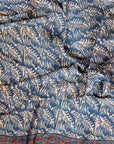 Blue Ajrakh saree