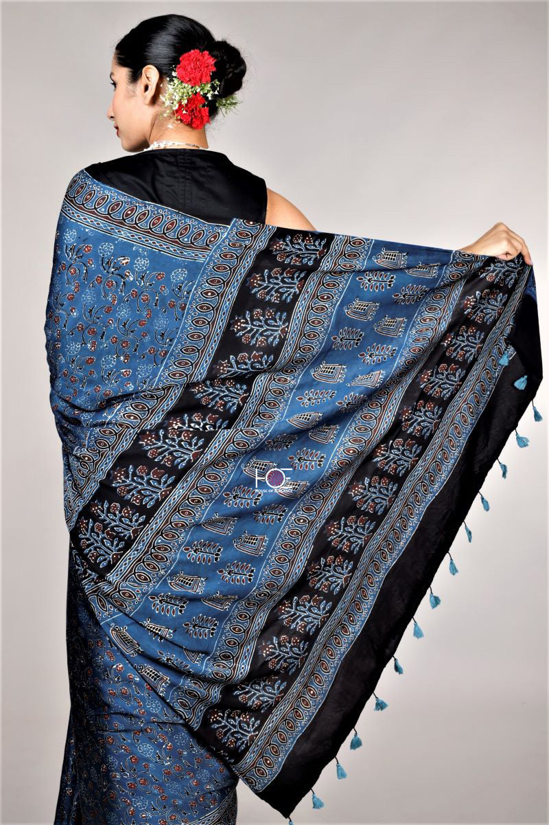 Blue Silk Saree
