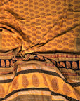 Haldi Roli Bagh Print Maheshwari Cotton Silk Saree