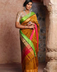 Traditional Maheshwari Cotton Silk Saree