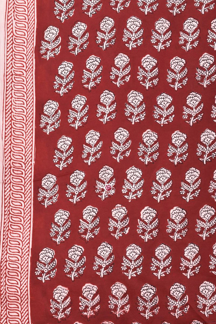 Red Corsage Jaal / Modal Silk | Bagh | 3 Pcs Suit - Handcrafted Home decor and Lifestyle Products
