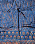 Unstitched Ajrakh Modal Silk Suit - House of Elegance