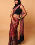 Modal Silk Ajrakh Saree