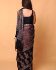Modal Silk Ajrakh Saree From Kutch