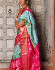 Pochampally Ikat Silk Saree