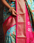 Pochampalli Ikat Silk Saree