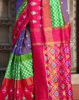 Handwoven Pochampally Ikat Silk Saree
