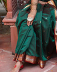 Green Maheshwari Saree