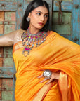 Yellow Maheshwari SiCo Saree