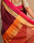 Traditional Maheshwari Cotton Silk Saree