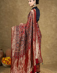 Dola Silk Ajrakh Saree