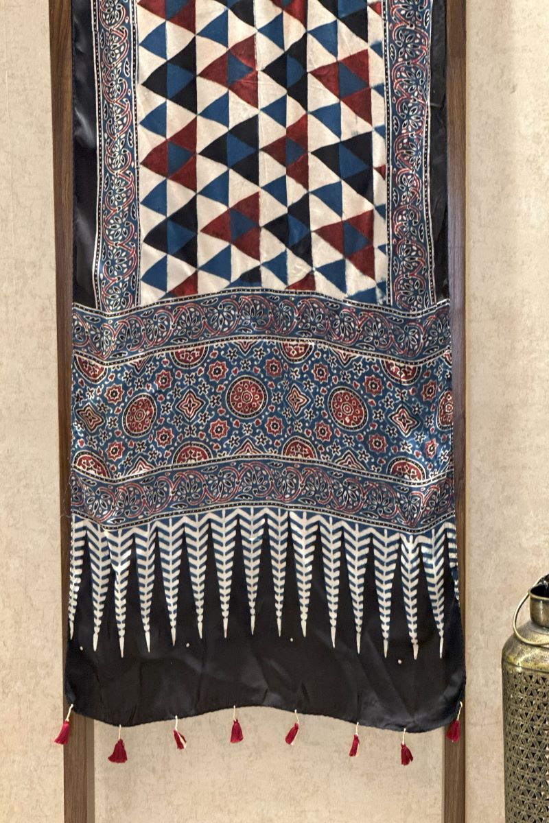 Modal Silk Ajrakh Stole