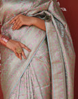 Banarasi Jamewar Tanchoi Silk Saree