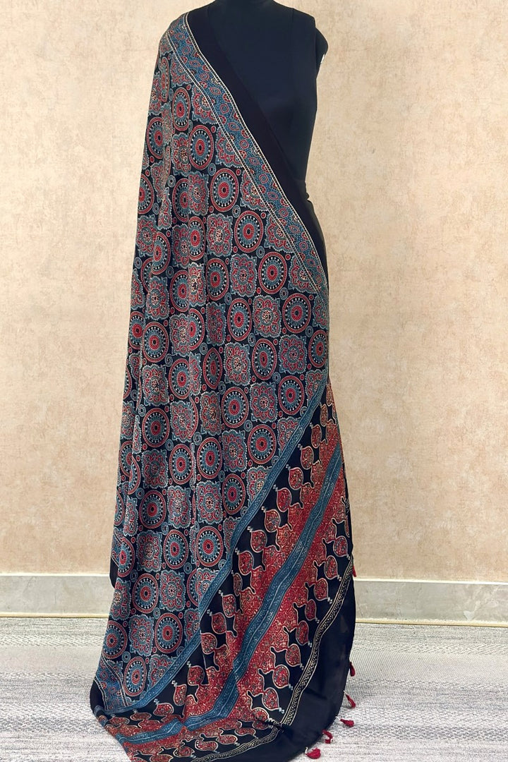 Modal Silk Ajrakh Dupatta