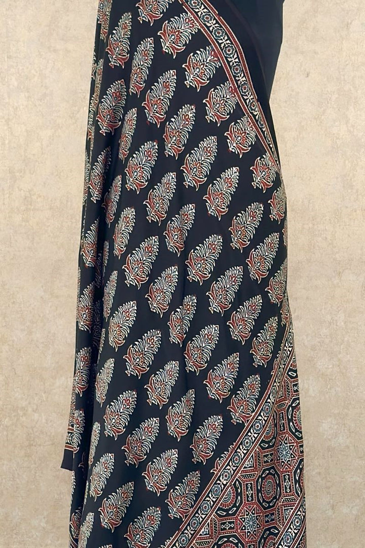 Ajrakh Modal Silk Dupatta