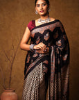 Modal Silk Ajrakh Saree