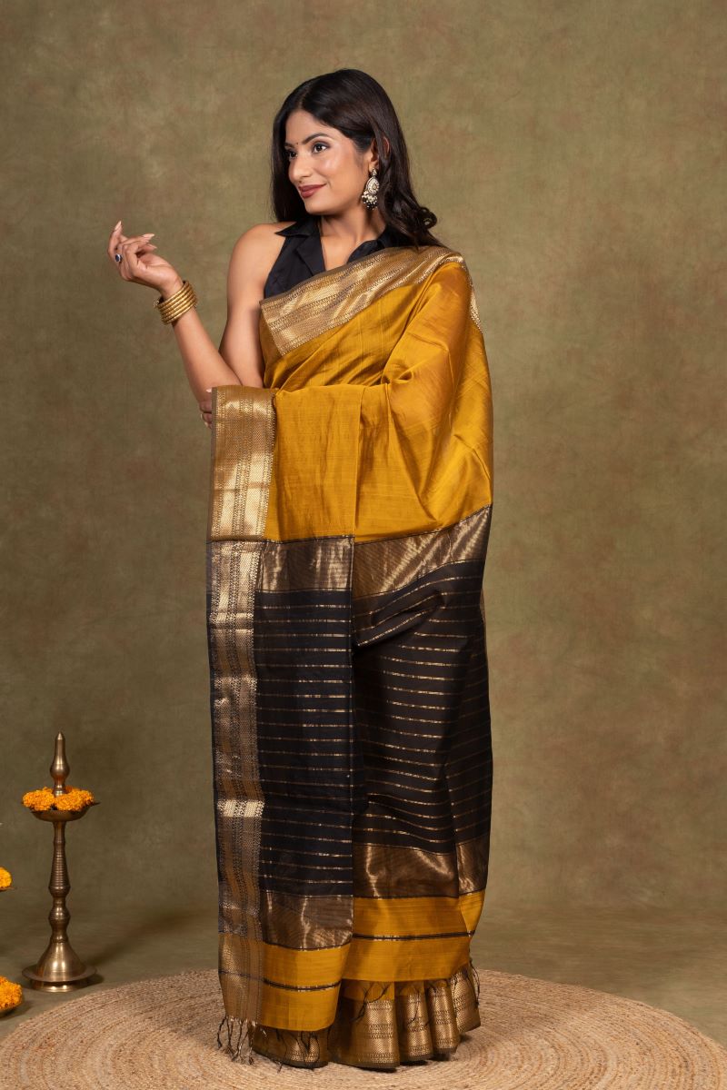 Maheshwari Cotton Silk Saree