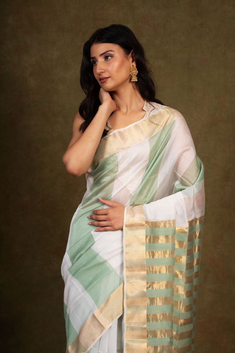 Maheshwari Cotton Silk Saree