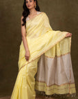 Dune Gold Ghicha Bliss Maheshwari Silk Saree