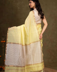 Dune Gold Ghicha Bliss Maheshwari Silk Saree