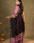 zari border Maheshwari Silk Saree