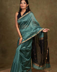 zari border Maheshwari Cotton Silk Saree