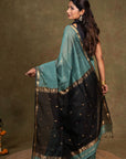 zari border Maheshwari Silk Saree