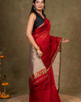 Ghicha Pallu Maheshwari Silk Saree