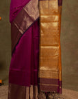 Zari Border Maheshwari Silk Saree