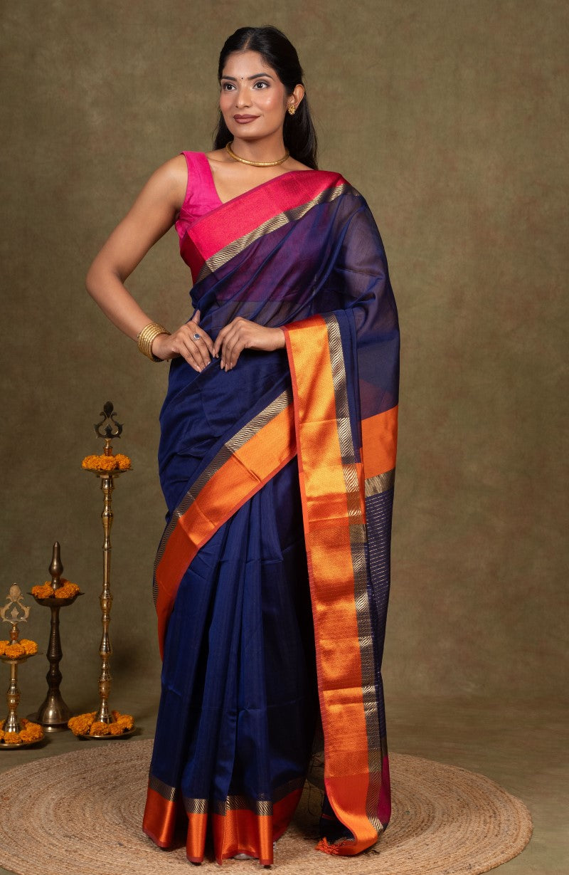 Maheshwari Cotton Silk Saree