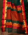 Green Maheshwari Silk Saree