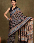 Ajrakh Modal Silk Saree