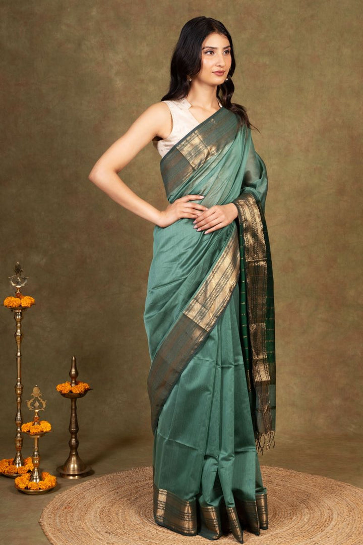 Maheshwari Cotton Silk Saree