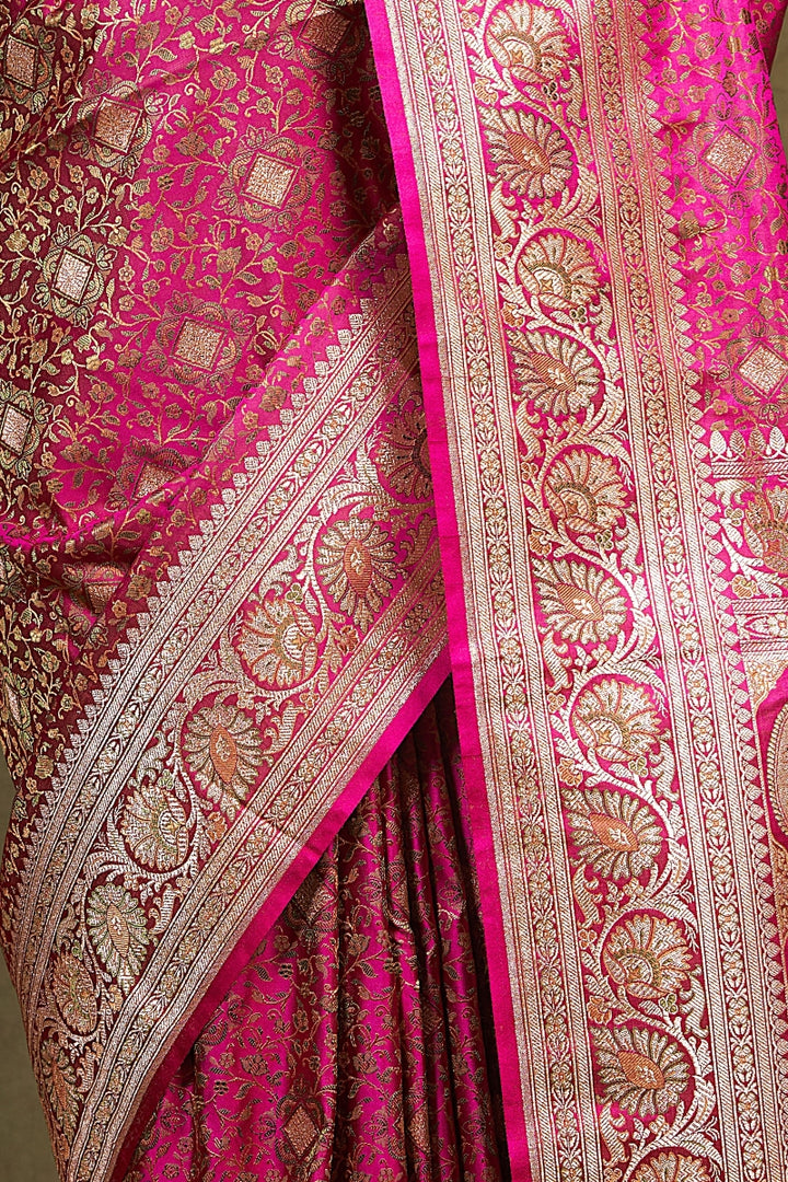 Banarasi Jamewar Tanchoi  Silk Saree