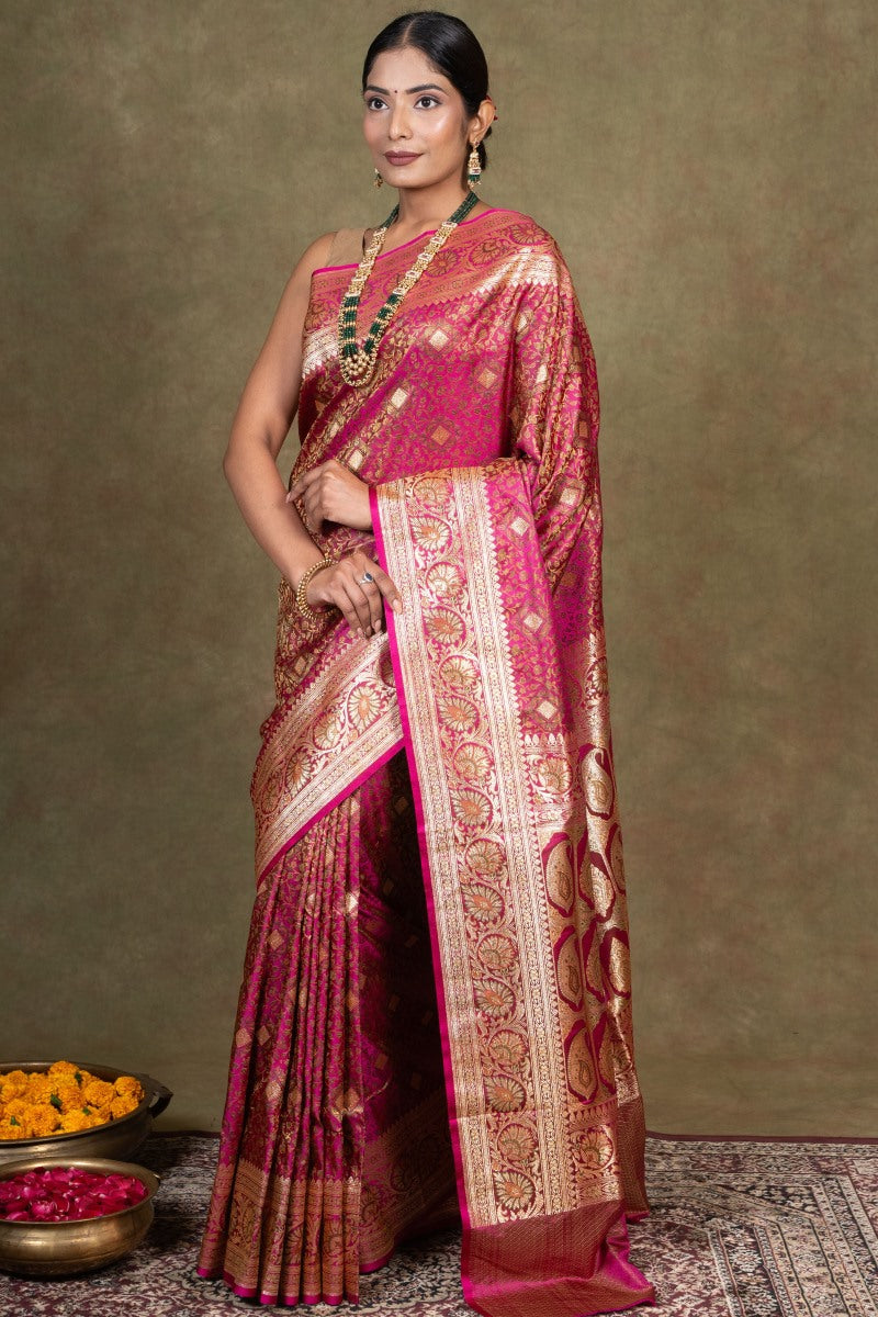 Banarasi Silk Jamewar Tanchoi  Saree