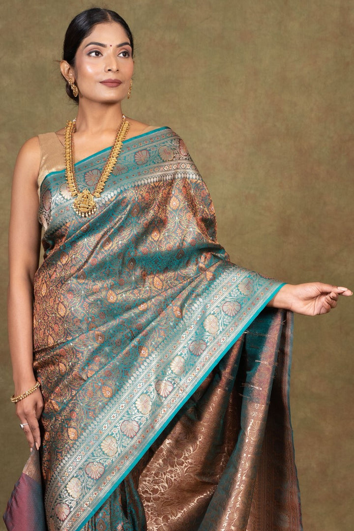 Jamewar Tanchoi Banarasi Saree