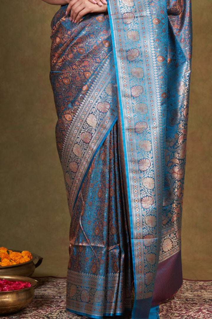 Tanchoi Banarasi Silk Saree