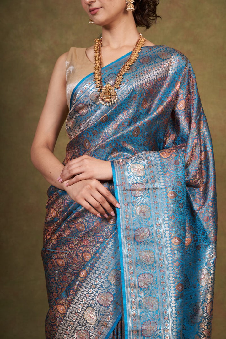 Tanchoi Banarasi Silk Saree