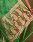 Green Banarasi Silk Saree