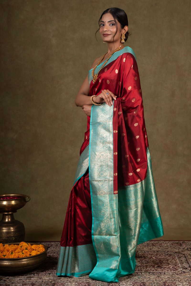 Red Banarasi Silk Saree